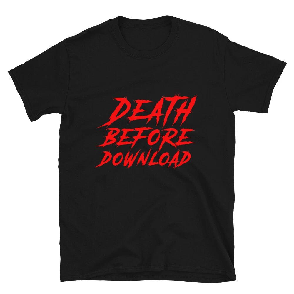 Death Before Download Ski Whistler Skiing Short-Sleeve Unisex T-Shirt S