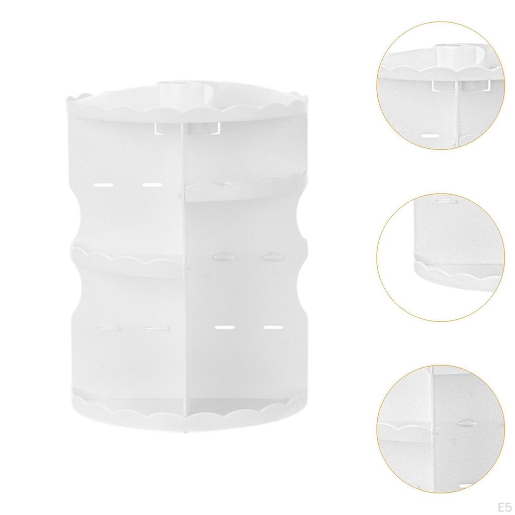 Rotating Makeup Organizer Cosmetic Display Case Shelf Stand Tray Rack Holder for