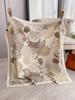 Luxury  Square Scarf Design Shawl Wrap 90Cm Print Twill Silk Women Hijab Female Foulard Headband Bandana