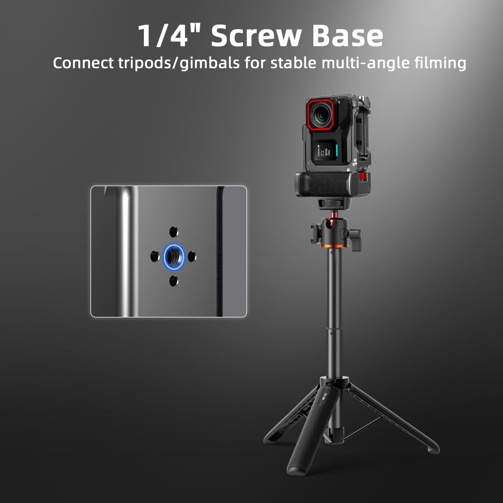 Insta360 Ace Pro Camera Cage Kit with Grip Shutter Lens and Strap Pro2/Ace Holder, Button, Cap, Anti-Loss