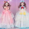 Barbie Lovely Doll Cartoon Style 32cm Beautiful Lace Dress Pvc Birthday Present