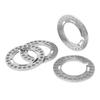 4 Stück Felgen-Lock-Ringe Aluminiumlegierung Ersatz 1,9 Zoll Felgen-Beadlock-Ring für Axial SCX10 90046 1/10 Silber