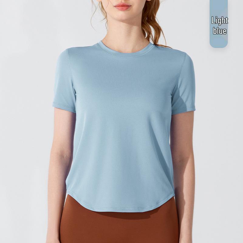 

Women s Quick-Dry Loose Short-Sleeve Yoga & Running T-Shirt Small
