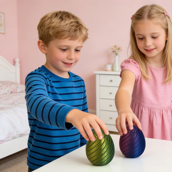 Huevo Giratorio Divertido Huevo de Pascua Espiral Impreso en 3D Figura Juguete Giratorio para Adultos Alivio del Estrés y la Ansiedad