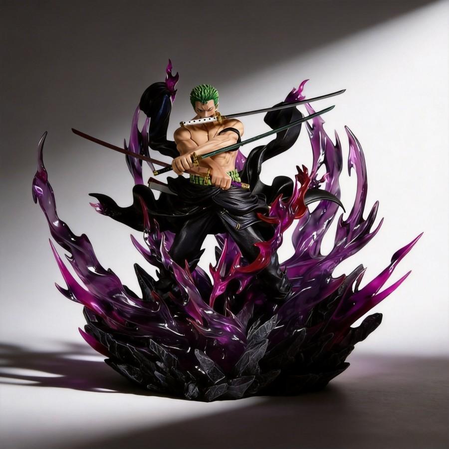 One Piece Zoro Roronoa Action Figure 29cm New Tianhui Statue GK Anime Model Decoration Gift Collectible Toy