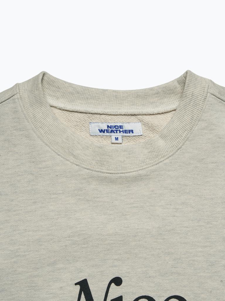 Naiseuwedeo Nw Signature Crewneck (Oatmeal Melange)