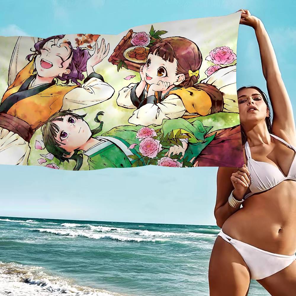 T-The Apothecary Diaries Microfiber Printed Beach Towel Mountain Climbing Yoga Beach Swimming Running Absorbent Soft Towel