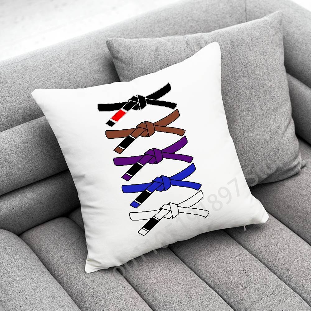 Brazilian Jiu Jitsu BJJ Throw Pillow Case For 50x50cm 40x40cm 55x55cm 45x45cm 30x30cm Square Bedroom Pillowcase Cover