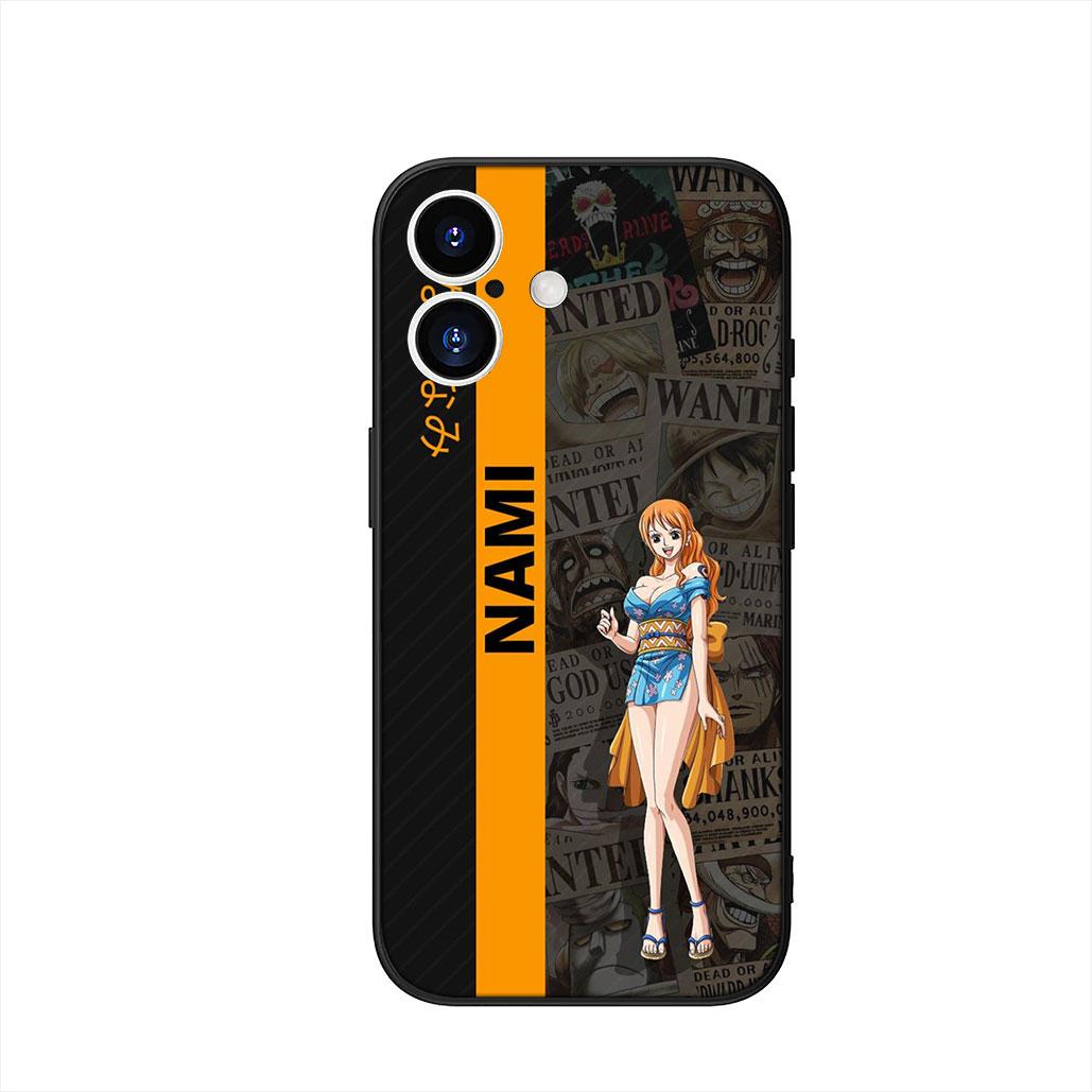 

Nami ONE PIECES Roronoa Luffy Zoro Cover Phone Case for Apple iPhone 16 15 14 Plus 13 12 Mini 17 Pro Max + 16E Air 16+ ProMax iPhone 14