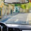 Fox Green Adorable Acrylic Car Hanging Ornament Cartoon Style For Decoration Interior