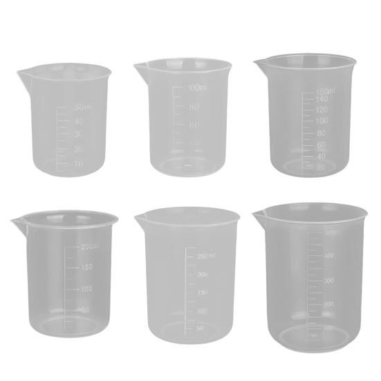 Yousheng Plastic Measuring Cup Clear Graduated Cup Spout Design Multipurpose Mixing Cups Kitchen Baking Tools
