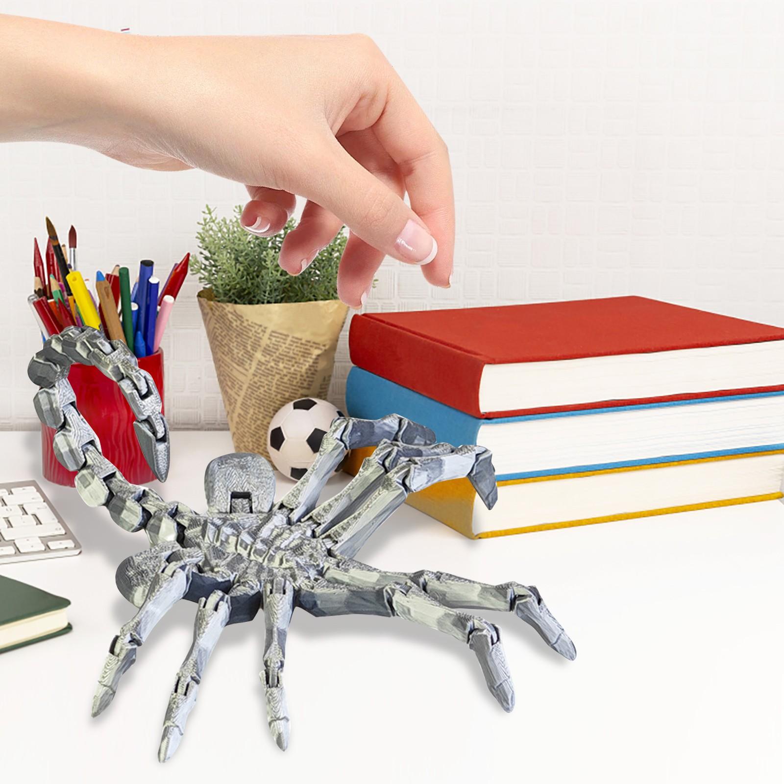 

3D-печать цельная шарнирная подвижная игрушка-яйцо пришельца, обнимающая лицо, настольное украшение, креативные украшения, игрушки для взрослых One Size серебряный