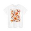 Fall Aesthetic T-Shirt | Autumn Leaves | Floral Fall Flowers Cottagecore T-Shirt