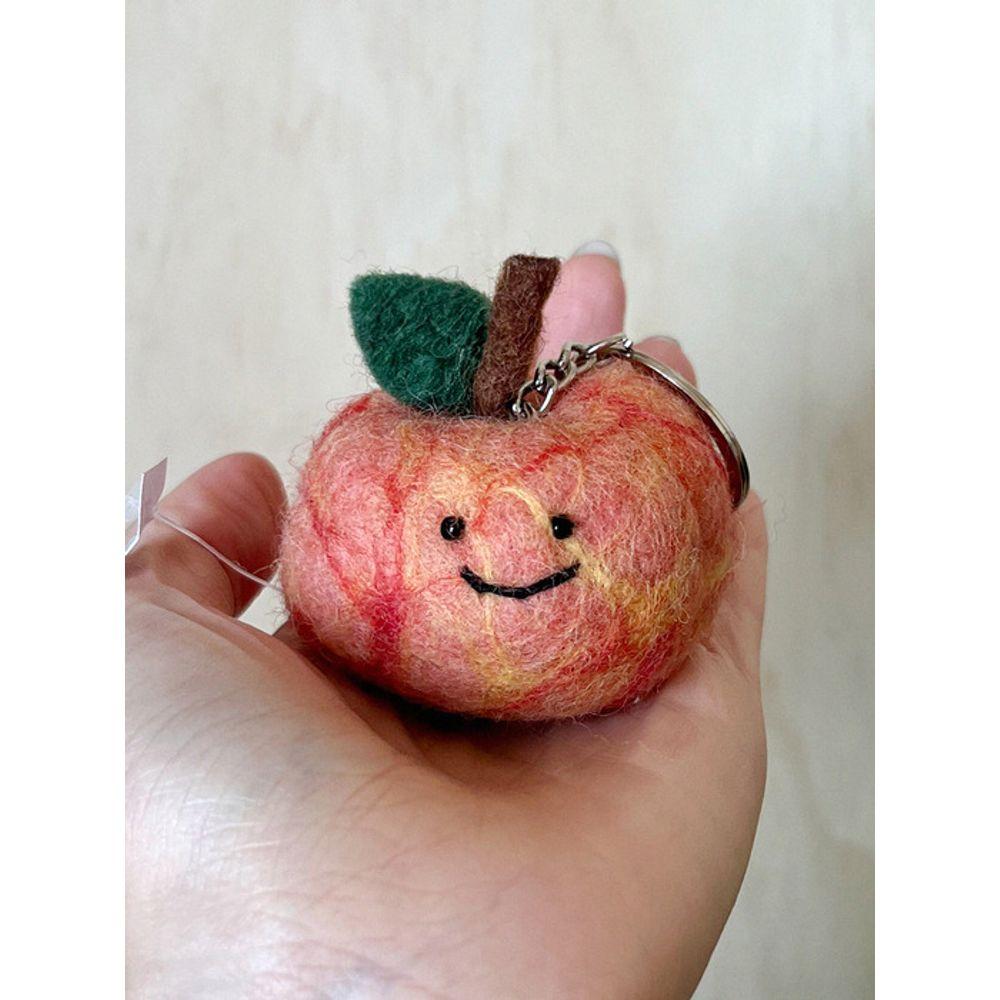 MGR Nepal Wool Flat Peach Keyring