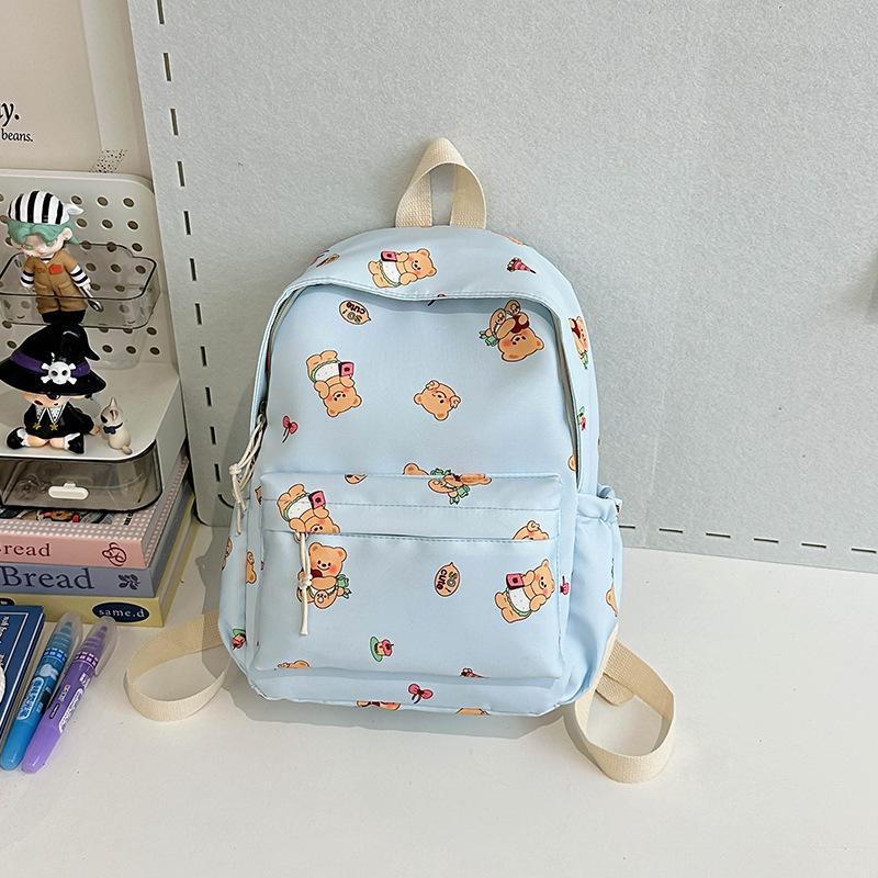 Schoolbagins Japanese Junior High School Cartoon Butter Bear Backpack Versatile Soft Girl Cute Student Schoolbag Small Backpack Female