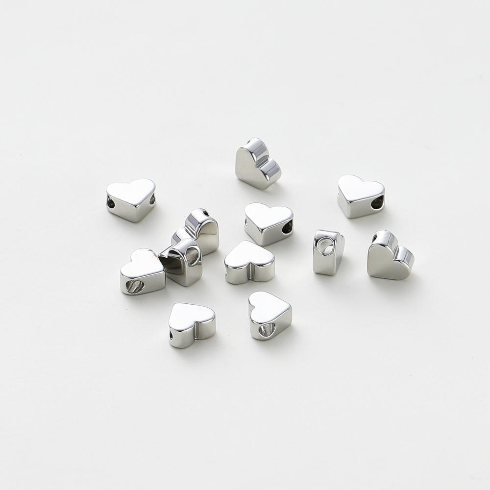 20PCS 14K 18K Gold Plated Brass Round Square Cross Flowers Beads Spacer Beads Jewelry Making Supplies DIY Necklaces Findings