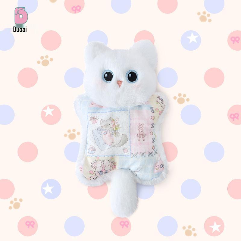 DuoAi Pose Cat Plush Toy Pendant - Simulated Cat Hugging Pillow for Children