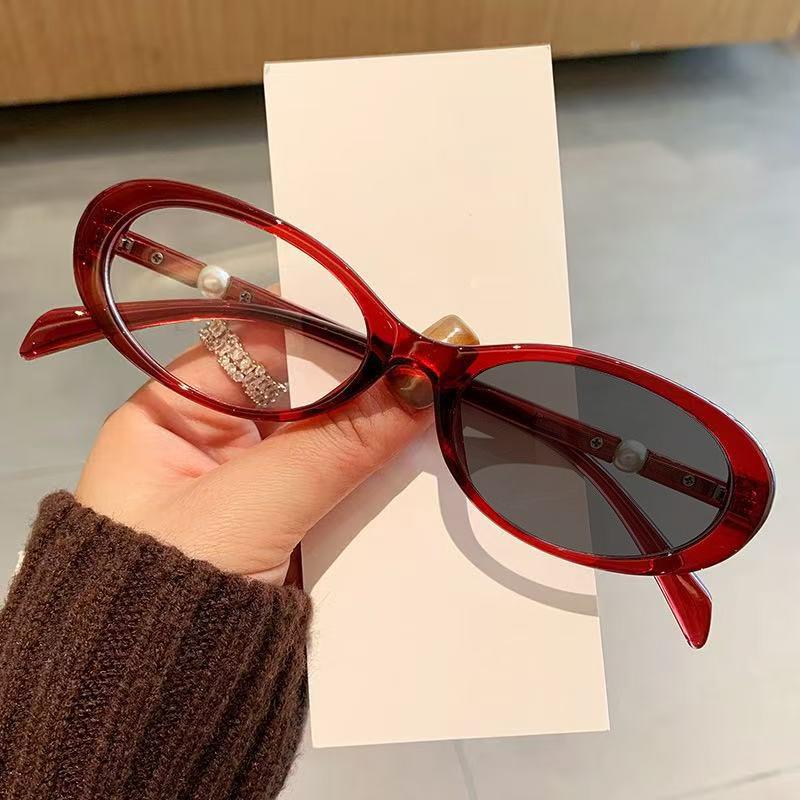Retro Oval Frame Photochromic Myopia Glasses Women's INS Style High Definition Comfort Eyewear Minus Diopter 0 To -4.0