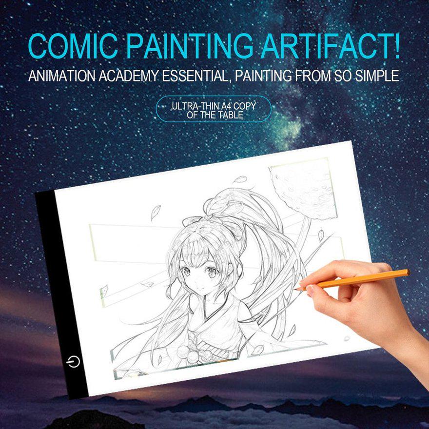Drawing and Lettering Supplies,USB A4 LED Ultra Thin Art Facsimile Drawing Board Copy Pad Drawing Tablet Drawing and Lettering Supplies,USB A4 LED Ultra Thin Art Facsimile Drawing Board Copy Pad Drawing Tablet