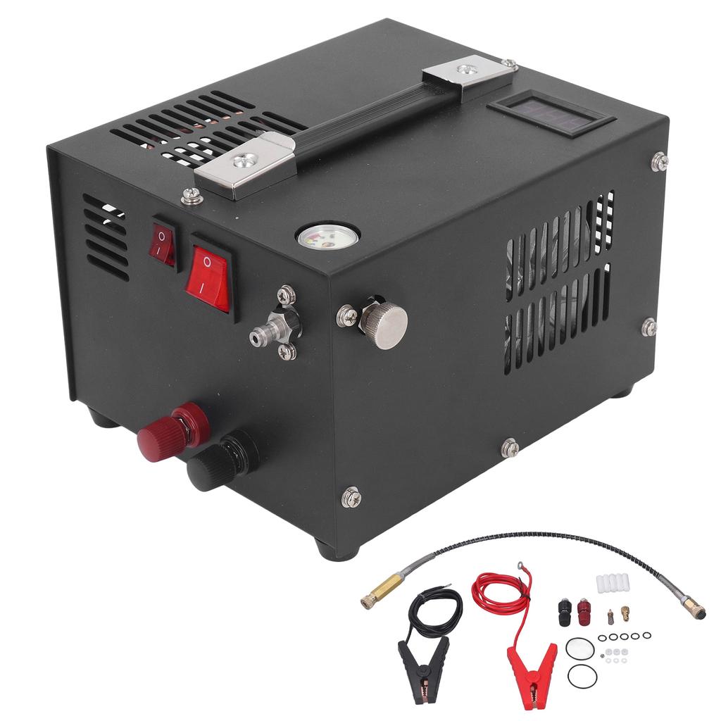 Przenośna sprężarka powietrza Wysokociśnieniowa Elektryczna Pompa Kompresorowa PCP Bezolejowa Bezwodna DC12V 4500Psi