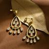 Retro Waterdrop Moissanite Cocktail Earring 14K Gold For Women Holiday Party Gift Jewelry Wedding Anniversary
