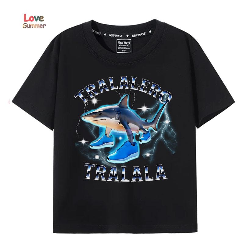 2026 Tralalero Tralala Divertido Shark Meme Kids Clothes Hoodie Toddler Boys Girls sporty hoodie Children Outfits