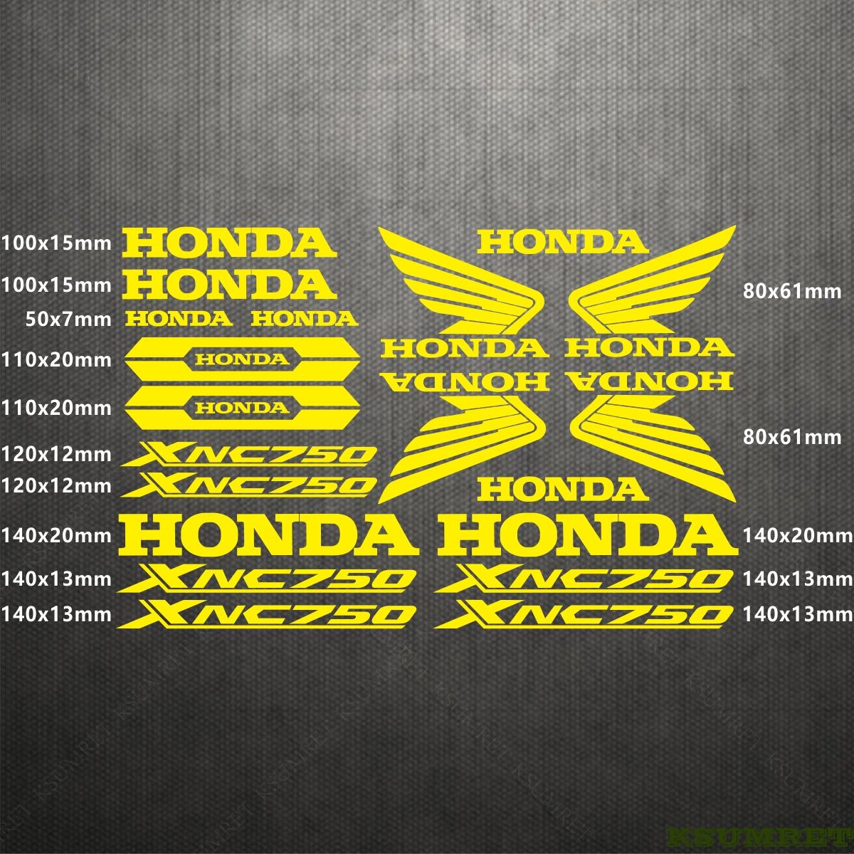 For Honda Motorcycle Stickers NC750X Logo Decal Waterproof золотистый