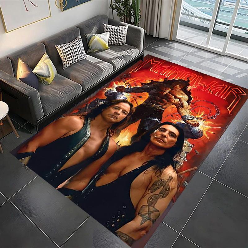 Manowar: Alfombra Power Glory Adecuada para todas las estaciones Decoración del hogar Arte para la habitación Felpudo