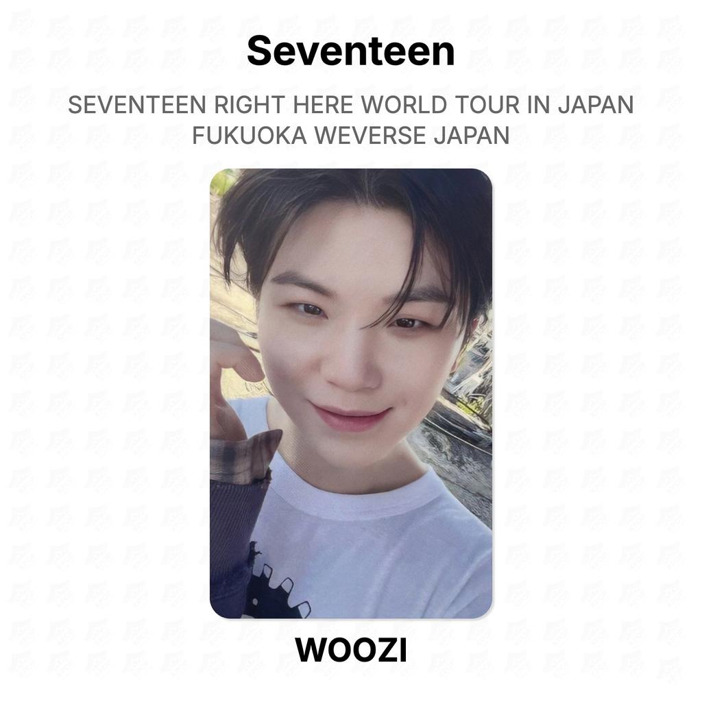 Seventeen PRÁVĚ TADY SVĚTOVÉ TURNEÉ V JAPONSKU FUKUOKA WEVERSE JAPAN Oficiální fotokarta