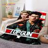 Top Gun Schild Tom Cruise Kampfjet Weiche Flanelldecken, Überwurfdecke Bequeme Decke für Picknick Betten Sofa Haus Schlafzimmer Geschenke