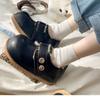 Women's Large Size Soft Elastic Winter Warm Cold Padded Snow Boots Non-slip Wear Outdoor Leisure Sports Cotton Boots Bread Shoes