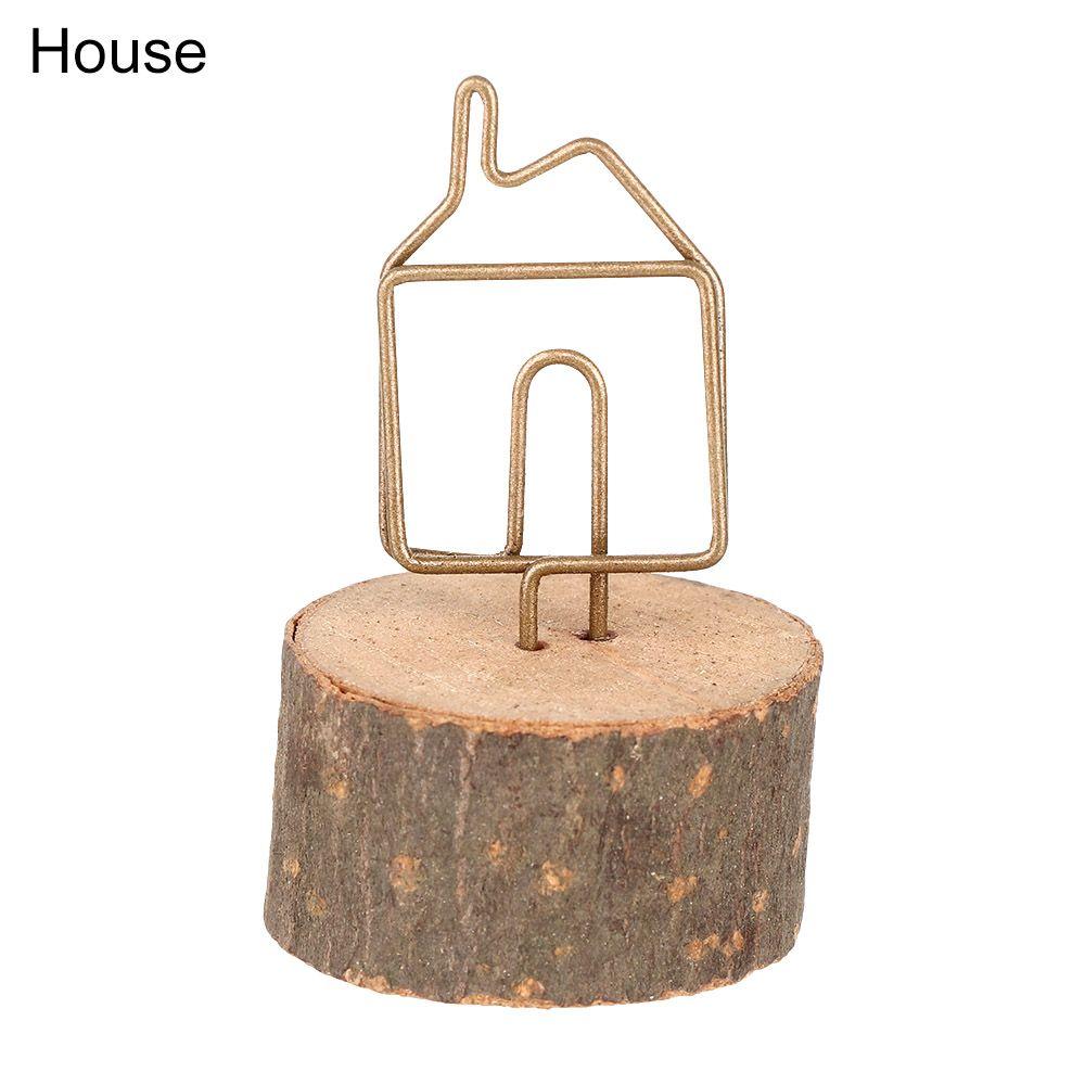 

Desktop Decoration Paper Clamp Wedding Supplies Table Numbers Holder Wooden Clamps Stand Photos Clips Picture Frame Place Card