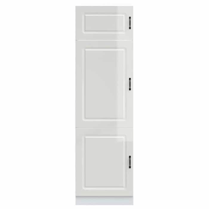 VidaXL Armoire de cuisine Kalmar blanc brillant bois d'ingénierie 853629