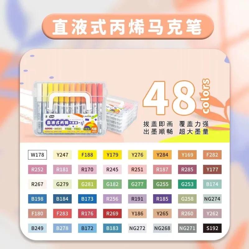 84/72/1 PCS Colors Marker Acrylic Graffiti Waterproof Sketch Oily Alcohol Based Pens Stationery School Office Art Supplies