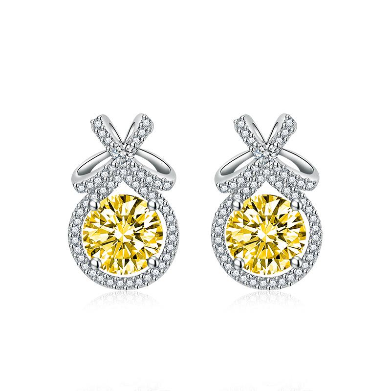 

Серьги-капли Lindon из медного сплава с цирконом, серьги-капли для женщин, подарки на свадьбу жёлтый