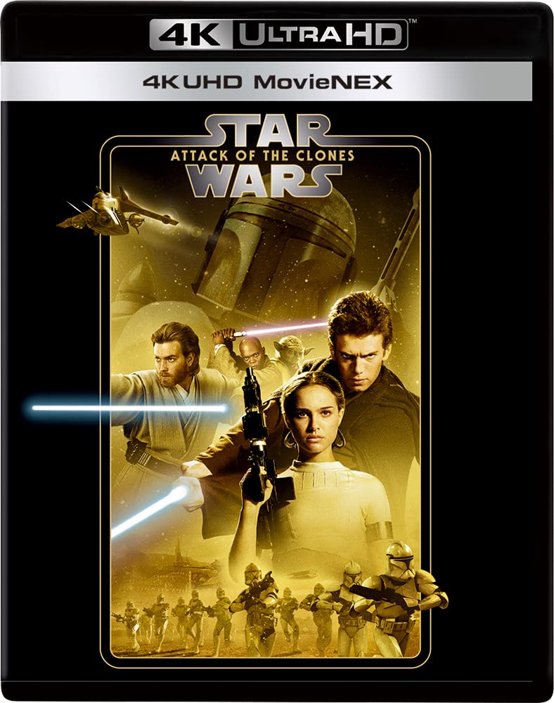 Star Wars Episode Attack of the Clones 4K UHD MovieNEX ULTRA HD Digital Copy MovieNEX II [4K + Blu-ray + + World] [Blu-ray]