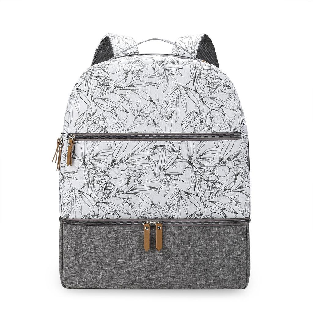 Mother & Baby Travel Backpack: Insulated Food & Milk Storage with Freshness Preservation for Outdoor Dining.