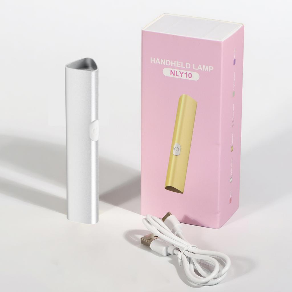 DianaBeauty UV Led Nail Dryer Portable UV Lamp for Nail Rechargeable Manicure Lamp with Aluminum Alloy Holder Nail Salon Tools