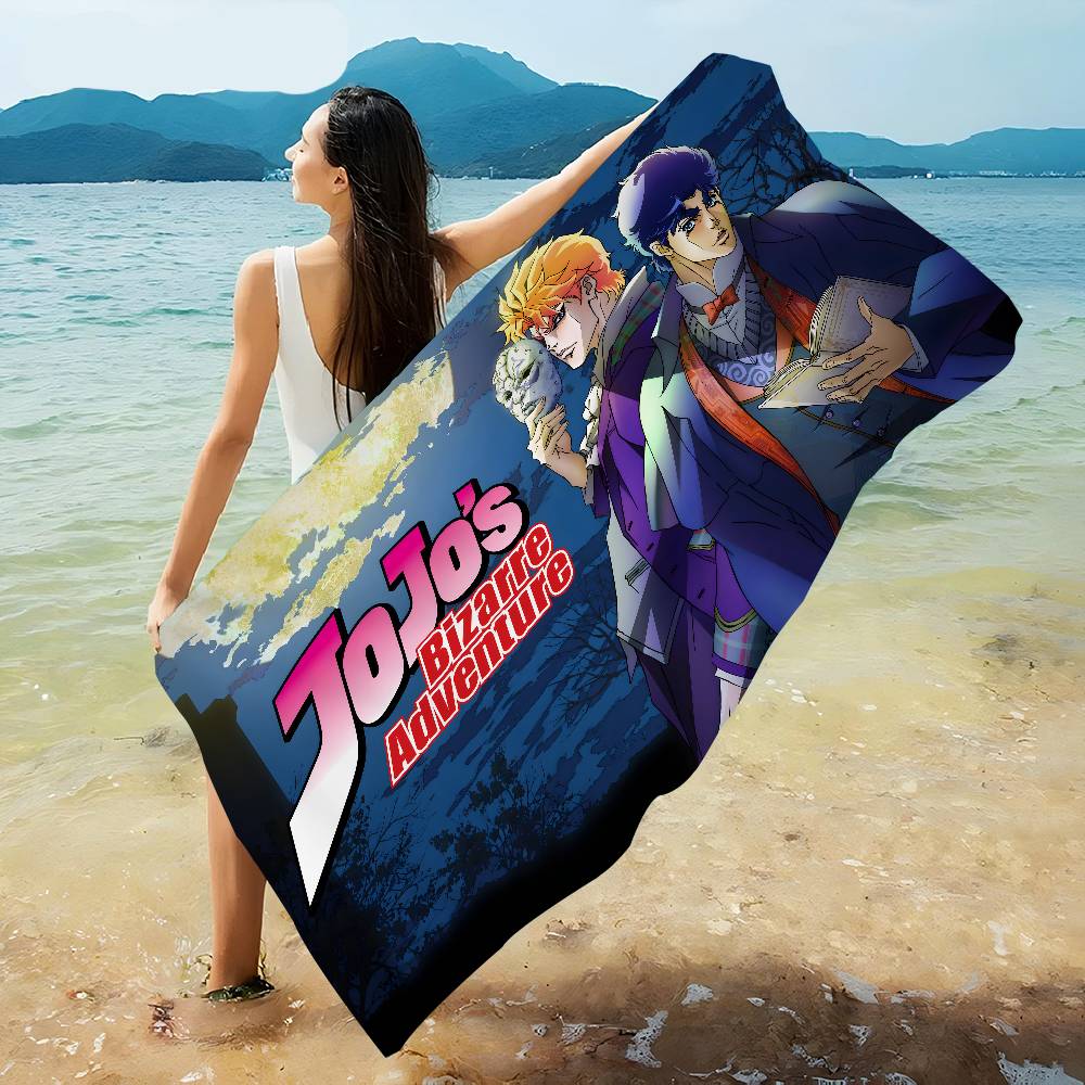 Toalla de Playa de Microfibra Absorbente de Secado Rápido Suave para Yoga Natación Resort Montañismo J-JojoS A-Aventura B-Bizarra