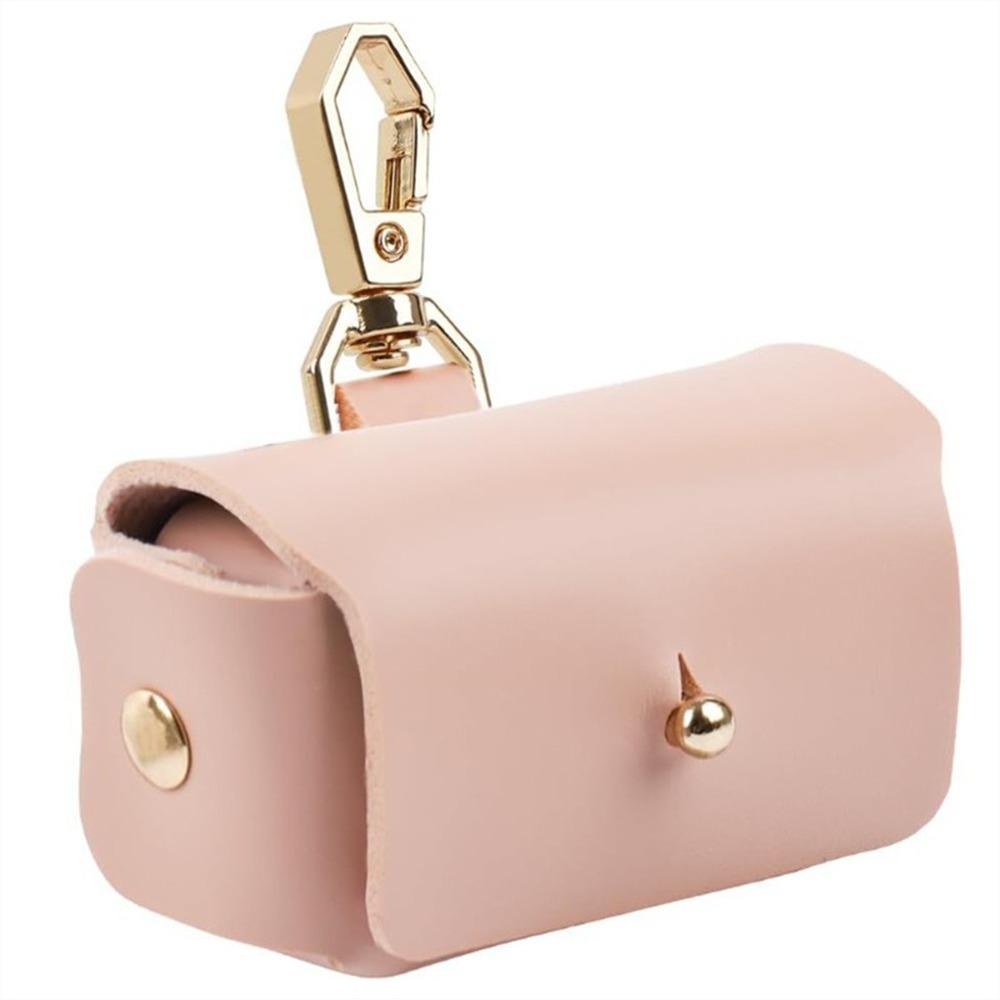 PU Leather Ring Jewelry Bag Mini Jewelry Pouch New Dog Ring Bearer for Dog Collar розовый