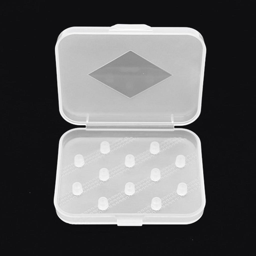 Eartips Storage Case Transparent Earbud Case Durable Storage Box For 6pair Eartips Protections Compact and Portable