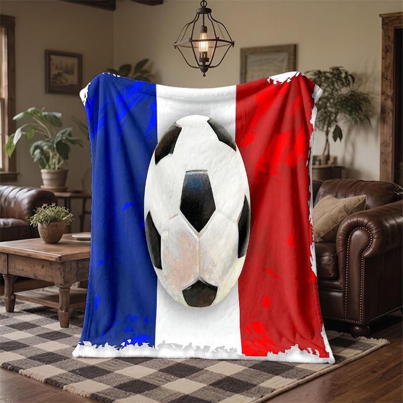Frankreich Nationalmannschaft Druck Flanell Decke Weich Warm Sofa Bett Überwurfdecke Für Zuhause Büro Schlafzimmer