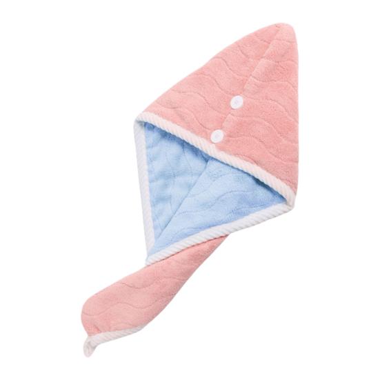 Yousheng Microfiber Hair Towel Super Absorbent Hair Towel Wrap Double Layer Women Quick Drying Turban Hair Hat