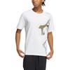 Adidas Graphic Story Casual Breathable Round Neck Sports T-Shirt Men Tops White HE5175