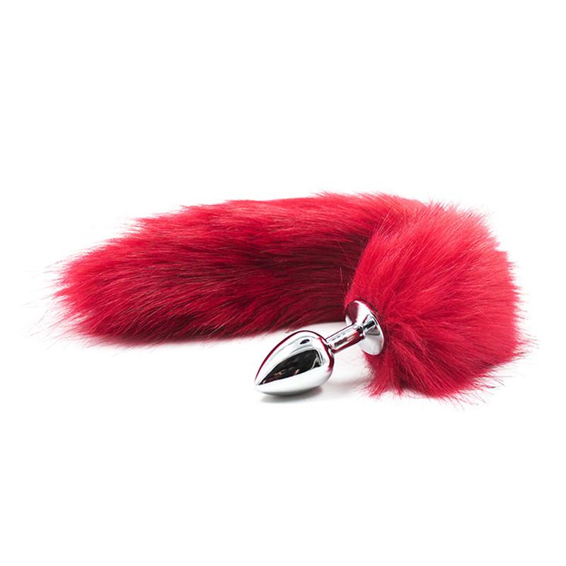 Silica Gel Anal Plug Fox Tail Anal Leker Erotisk Anus Toy Butt Plug Sexleketøy for kvinner og menn Sexy Butt Plug Voksen