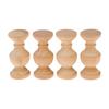 4 Bucăți Balustri Mici din Lemn Masiv pentru Pod Pentru Decor Acasă Proiecte Artizanale Stabilizatori de Mobilier Artizanat din Lemn Dining