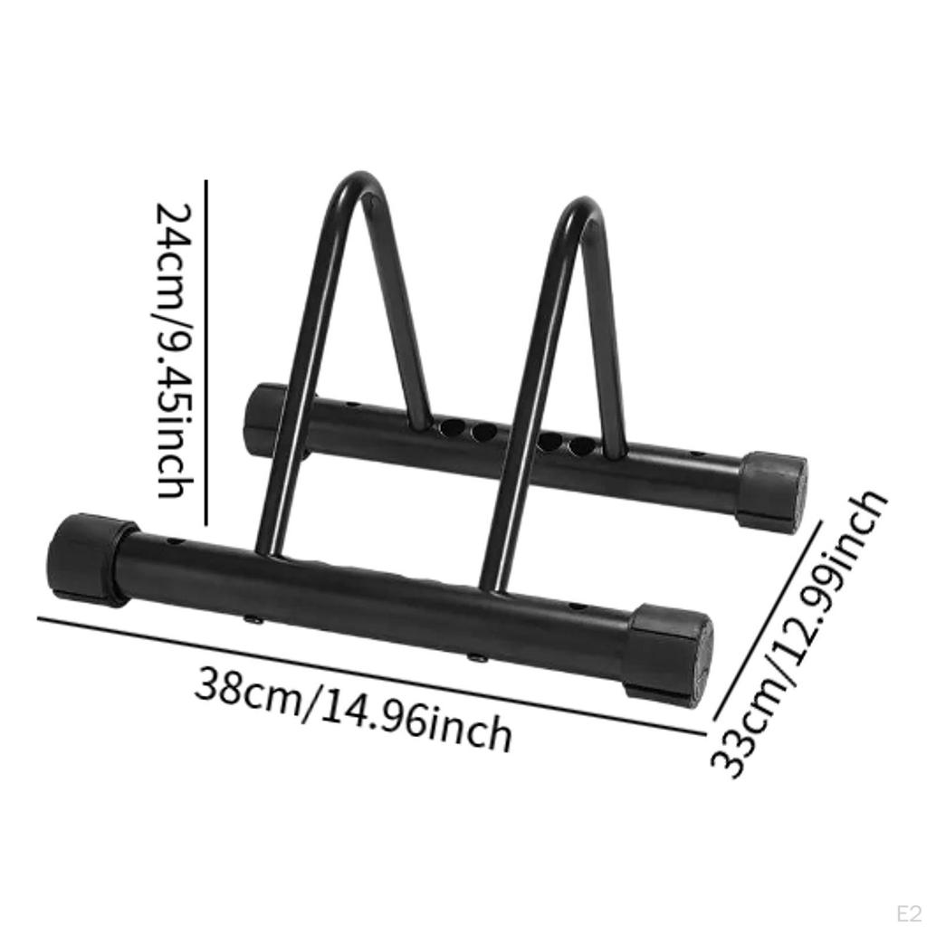 Bike Stand, Bicycle Storage Rack, Premium, High Carbon Steel ,Floor Parking Holder Adjustable for