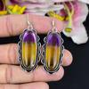 Bi-Color Tourmaline Gemstone 925 Sterling Silver Jewelry Earring 2.44" KG-1786