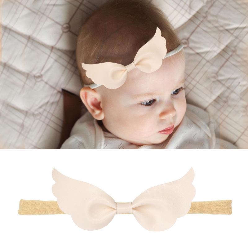 Baby-Stirnband-Set aus Nylon und Baumwolle: Stirnbänder mit Schleife und Leinen in Geschenkbox.