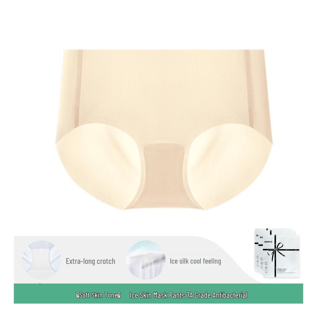 Cooling Ice Silk Seamless Women's Quick-Dry Ultra-Thin Breathable Antibacterial Triangle Briefs
